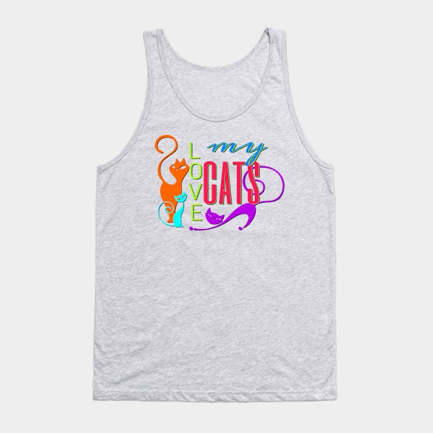 Love My Cats 2 Tank Top by AlondraHanley